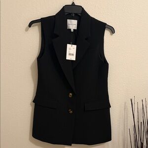 Simonett Black Vest with Gold Accents